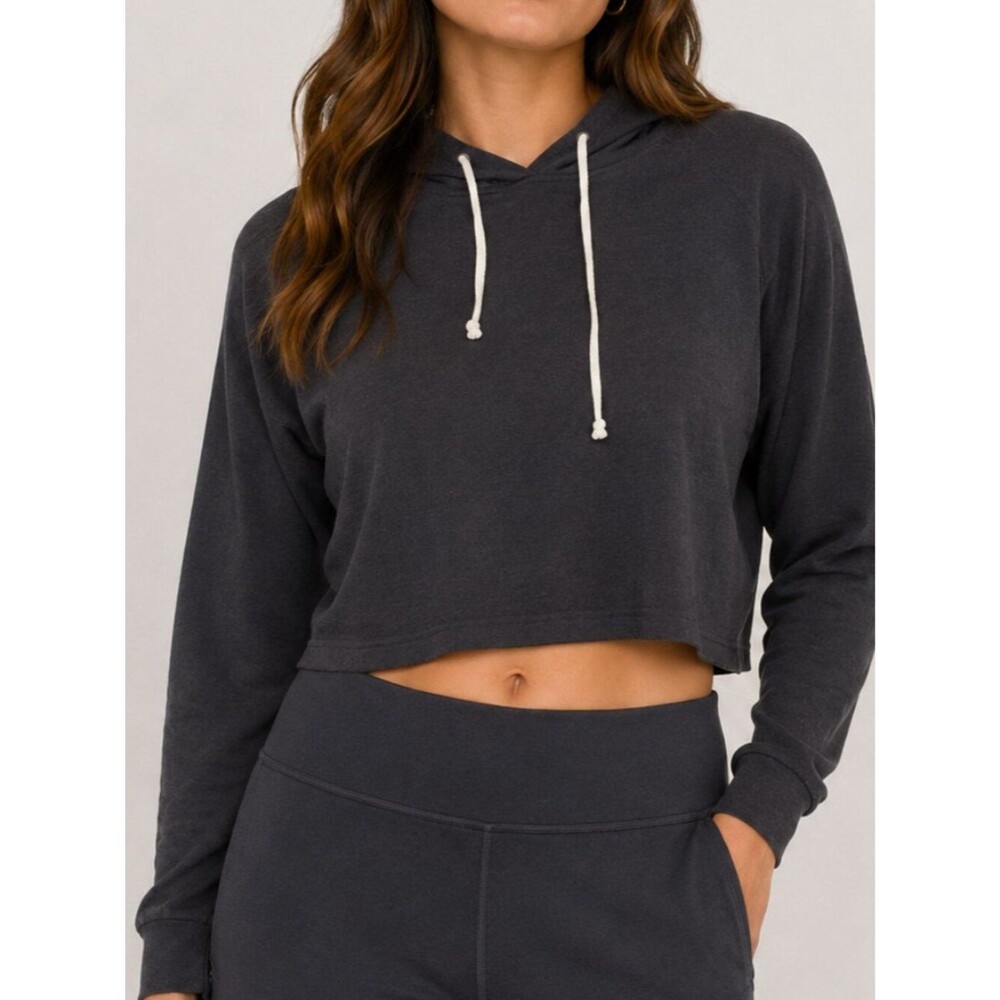 Marine Layer Baby Terry Cropped Hoodie